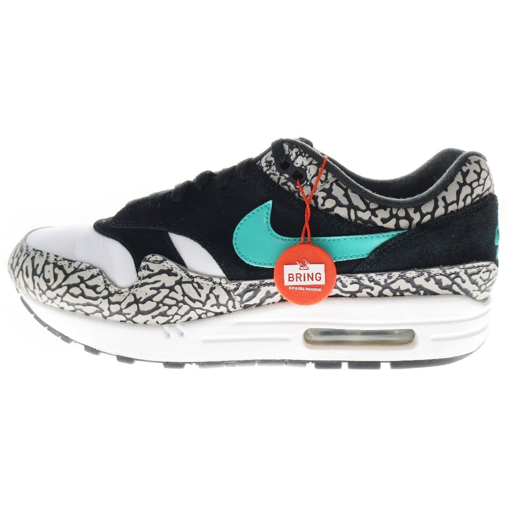 NIKE(ナイキ) ×ATOMOS AIR MAX 1 Premium Retro Elephant 908366-001 ×アトモス エアマックス プレミアム ローカットスニーカー ホワイト/ブラック US9/27.0cm