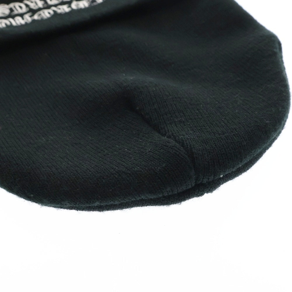 CHROME HEARTS(クロムハーツ) WOOL WATCH CAP ウールワッチキャップ ロゴ刺繍 アクリルビーニー ニットキャップ 帽子 ブラック