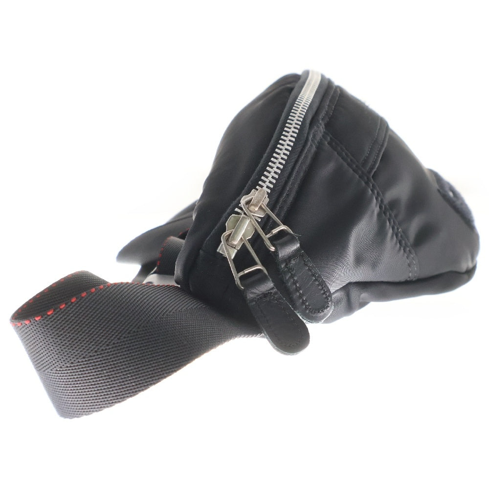 COMME des GARCONS HOMME(コムデギャルソンオム) 23SS NYLON TWILL BODY BAG HK-K202 ナイロンツイル ボディバッグ ウエストバッグ ブラック