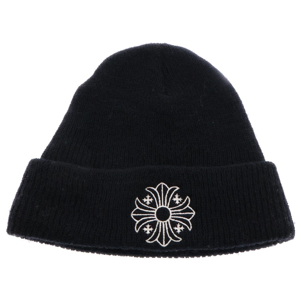 CHROME HEARTS(クロムハーツ) WOOL WATCH CAP ウールワッチキャップ CHプラス刺繍 アクリルビーニー ニットキャップ 帽子 ブラック