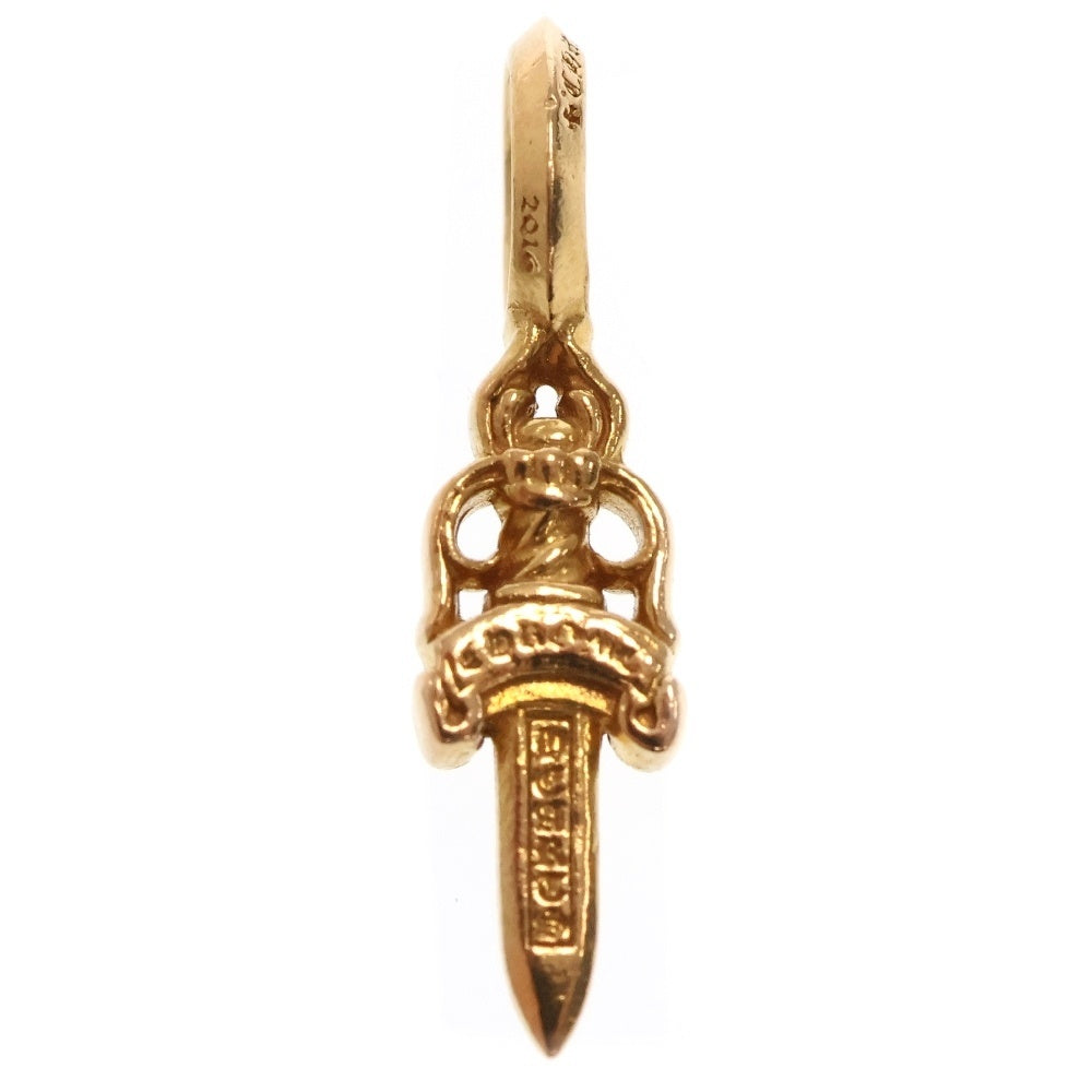 CHROME HEARTS(クロムハーツ) 22K STACK DAGGER V2 ダガースタックチャーム ゴールドネックレストップ