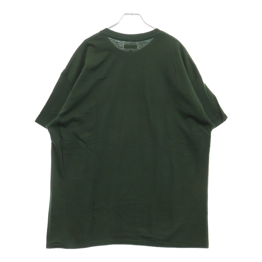 DESCENDANT(ディセンダント) ロゴ プリント クルーネック 半袖Tシャツ カットソー カーキ