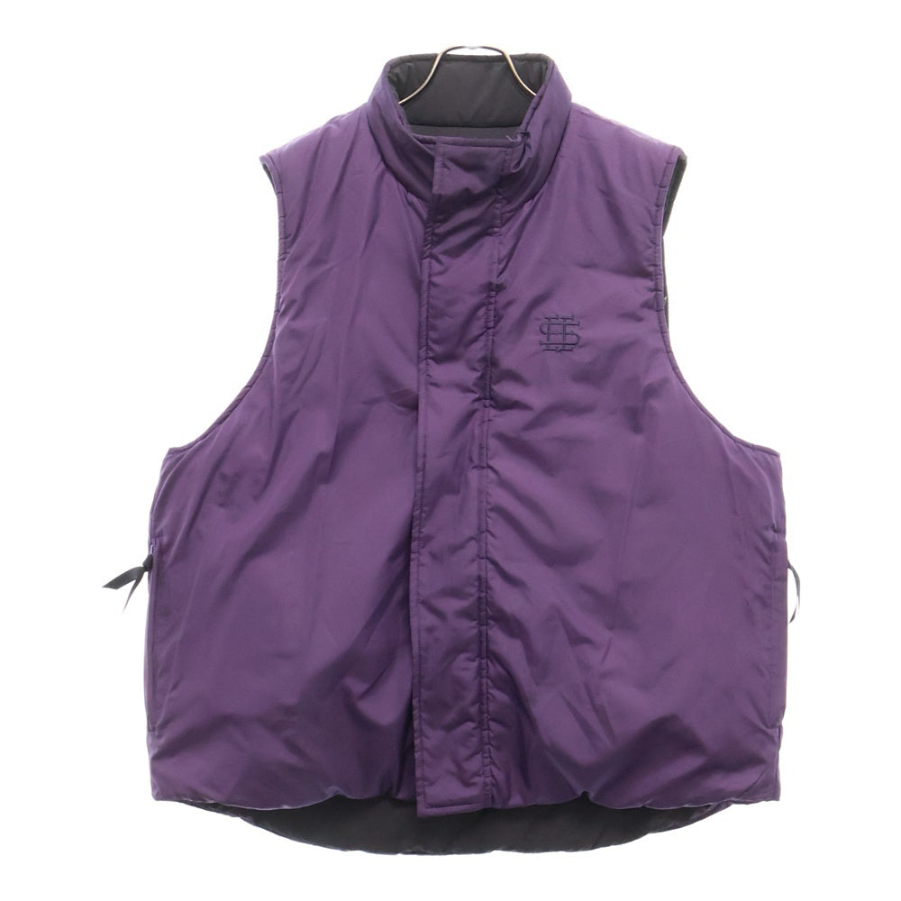SEE SEE(シーシー) 24SS REVERSIBLE PUFF VEST リバーシブルパフベスト ジャケット ブラック/パープル