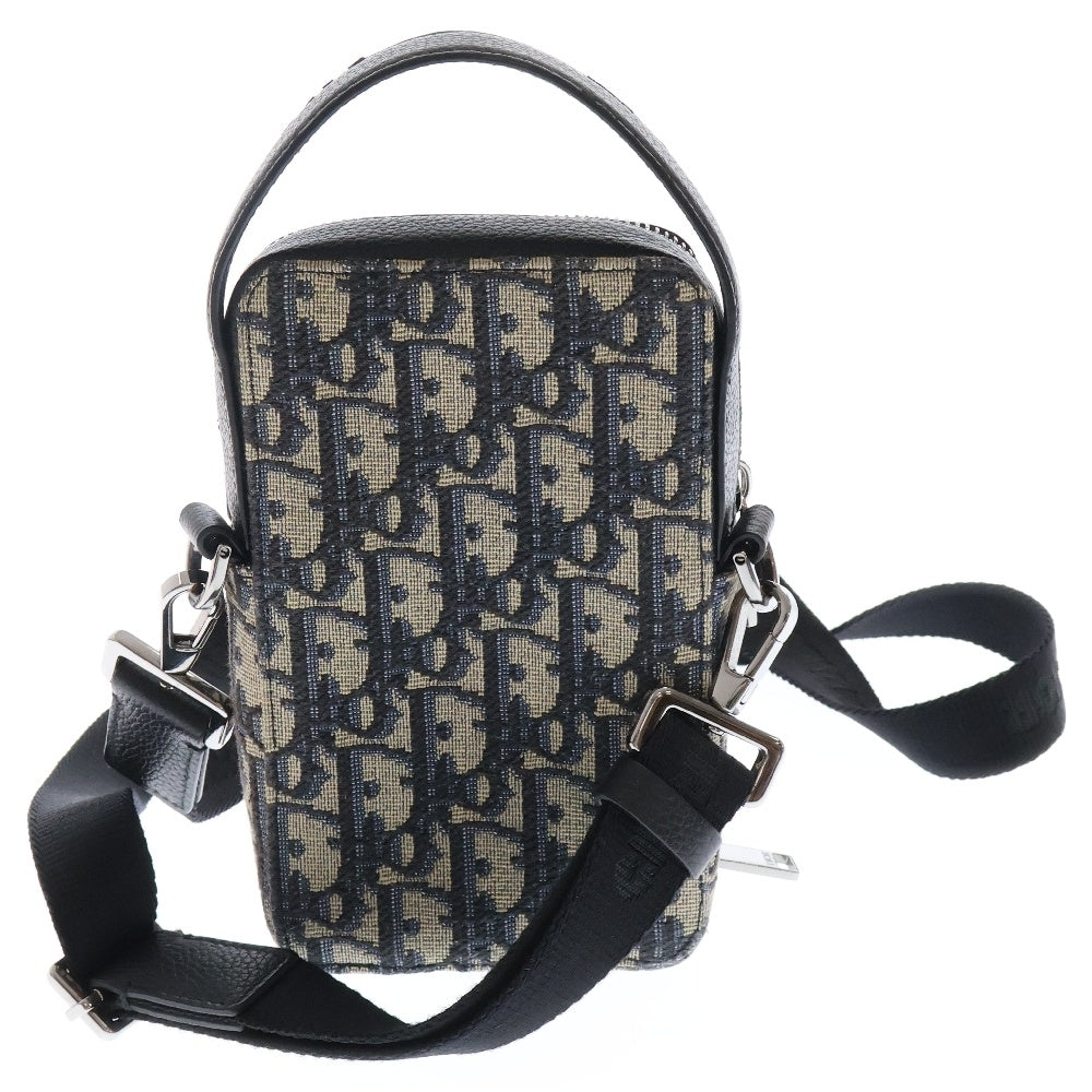 DIOR(ディオール) ライダー マイクロポーチ オブリーク キャンバス ショルダーバッグ グレー 2OBCA326YSE_H05E