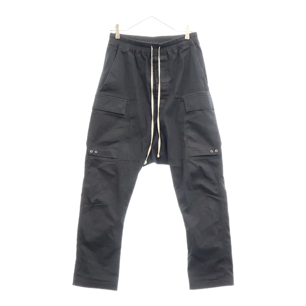 Rick Owens(リックオウエンス) 21AW GETHSEMANE CARGO LONG PANTS カーゴサルエルロングパンツ ブラック RU02A5379-TE