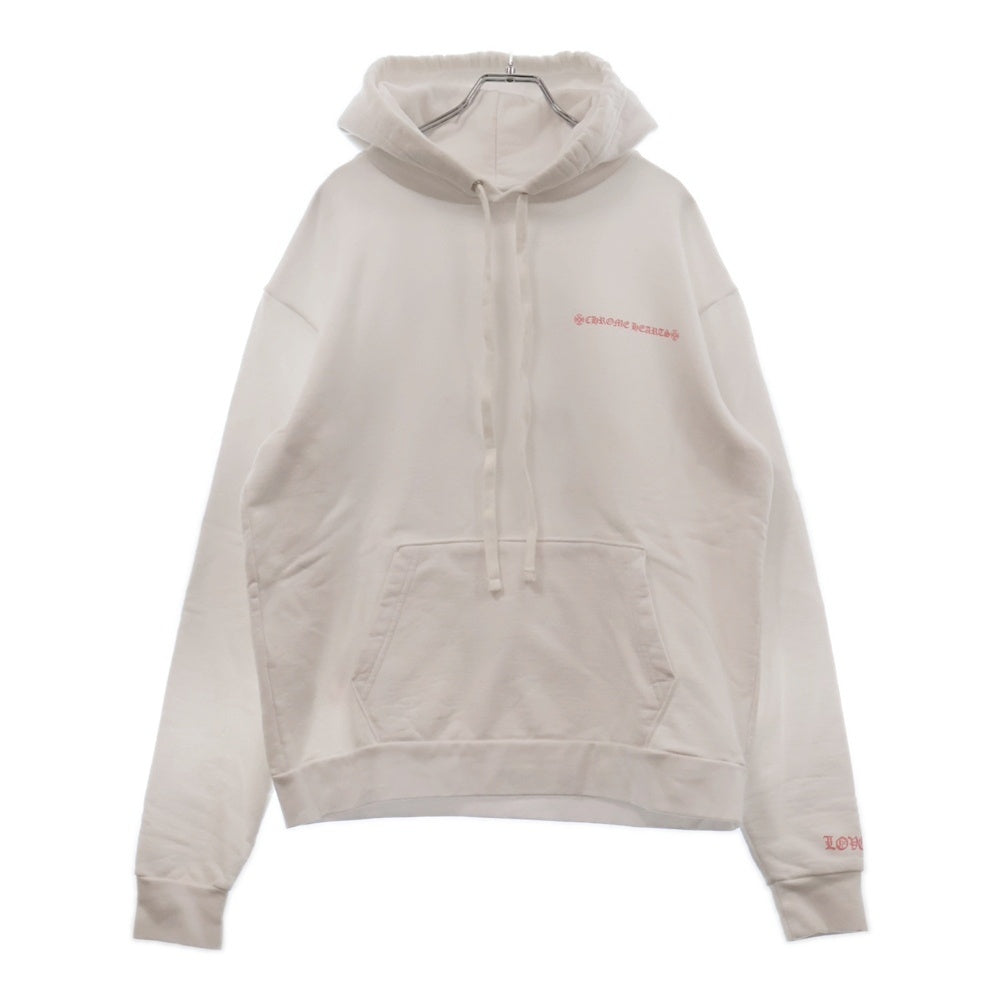 CHROME HEARTS(クロムハーツ) Laurie Lynn Stark PLVR ローリーリンスタークバックプリントパーカー ホワイト
