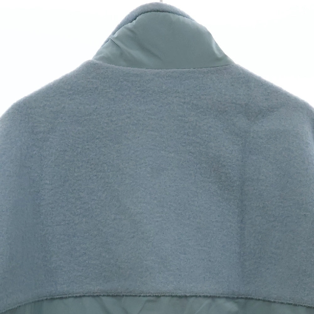 LOUIS VUITTON(ルイヴィトン) 23SS Mix Material Anorak Blouson RM2319 TL1 HOB09W ミックス マテリアルアノラックブルゾン ハーフジップナイロン切り替えジャケット ブルー