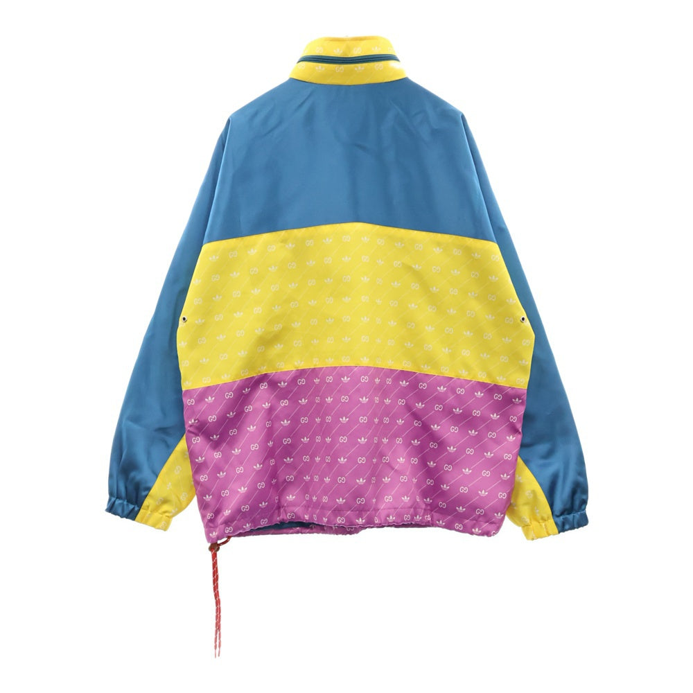 GUCCI(グッチ) 22AW ×adidas アディダス アセテート トレフォイル GGロゴアノラックナイロンジャケット マルチ 691429 Z8A2G
