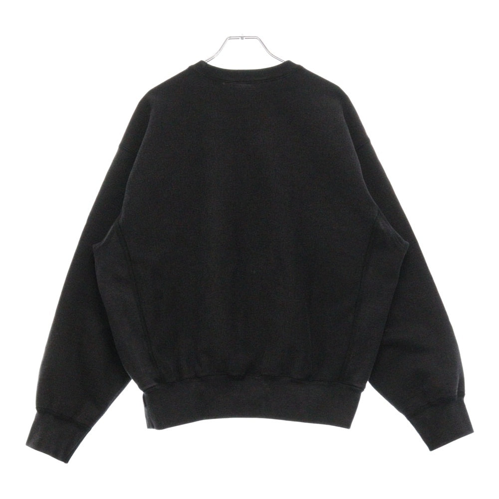 SUPREME(シュプリーム) 25SS Washed Box Logo Crewneck ウォッシュ ボックスロゴ クルーネックスウェットトレーナー ブラック