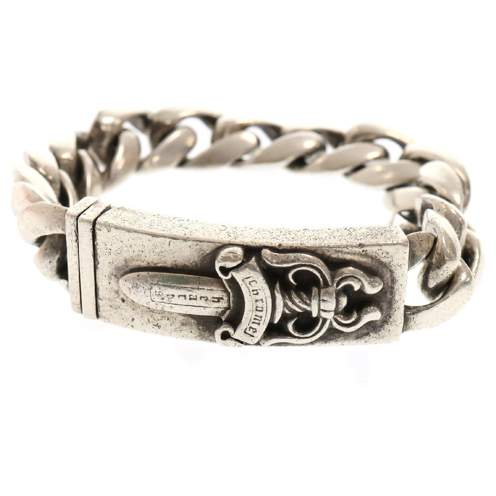 CHROME HEARTS(クロムハーツ) ID DAGGER ダガーIDクラシックリンクブレスレット 13LINK シルバー BCA156