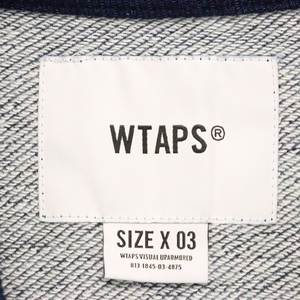 WTAPS(ダブルタップス) 22SS DITCH VEST COTTON INDIGO 221ATDT-SCM35 コットン スウェット ベスト インディゴ