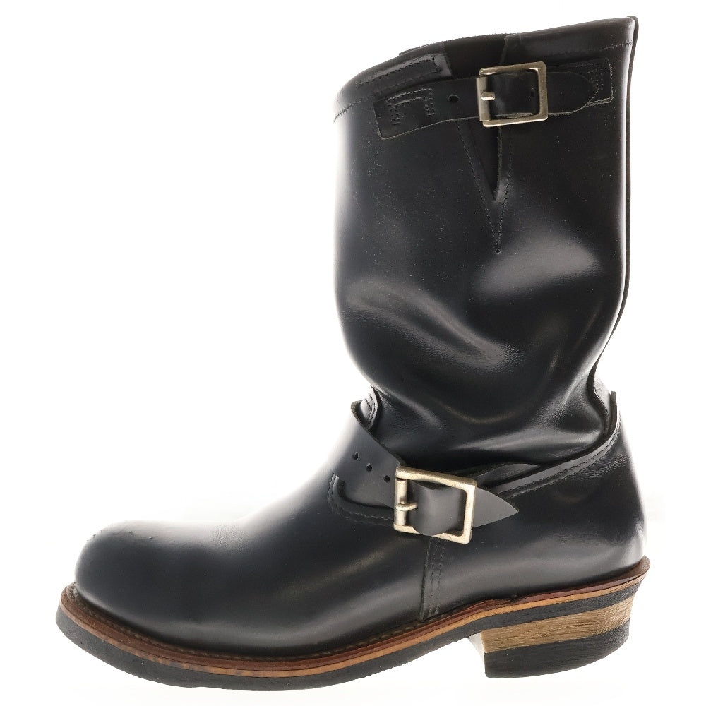 RED WING(レッド ウイング) ENGINEER BOOT 2268 ベルト付き レザー ハイカット エンジニアブーツ ブラック US9/27.0cm