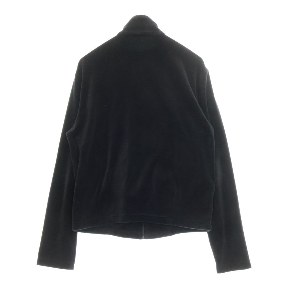 McQ Alexander McQueen(マックキューアレキサンダーマックイーン) ベロア ジップアップ トラックジャケット ブラック