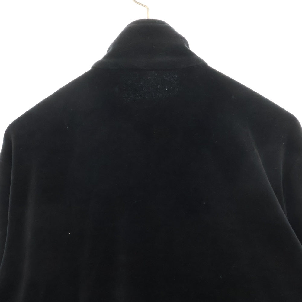 McQ Alexander McQueen(マックキューアレキサンダーマックイーン) ベロア ジップアップ トラックジャケット ブラック