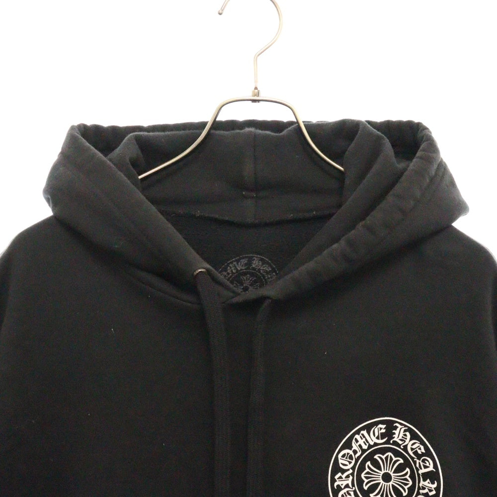 CHROME HEARTS(クロムハーツ) SWTSHRT PLVR ロサンゼルス限定ホースシュープリントプルオーバーパーカー ブラック