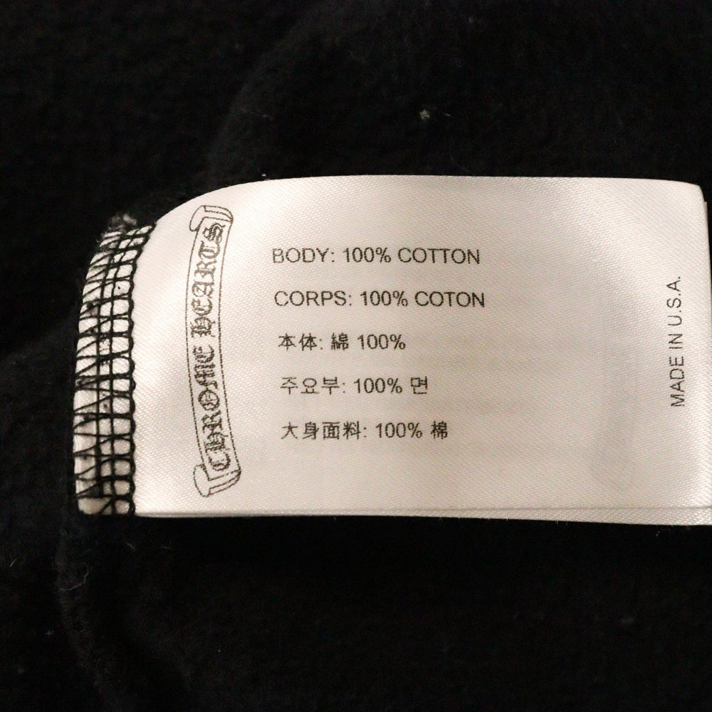 CHROME HEARTS(クロムハーツ) SWTSHRT PLVR ロサンゼルス限定ホースシュープリントプルオーバーパーカー ブラック
