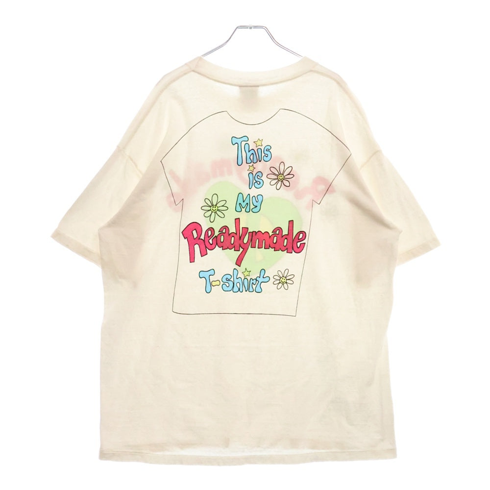 READY MADE(レディメイド) 24SS T SHIRT THIS IS MY RE-CO-WH-00-00-275 ディスイズマイプリント半袖Tシャツ ホワイト