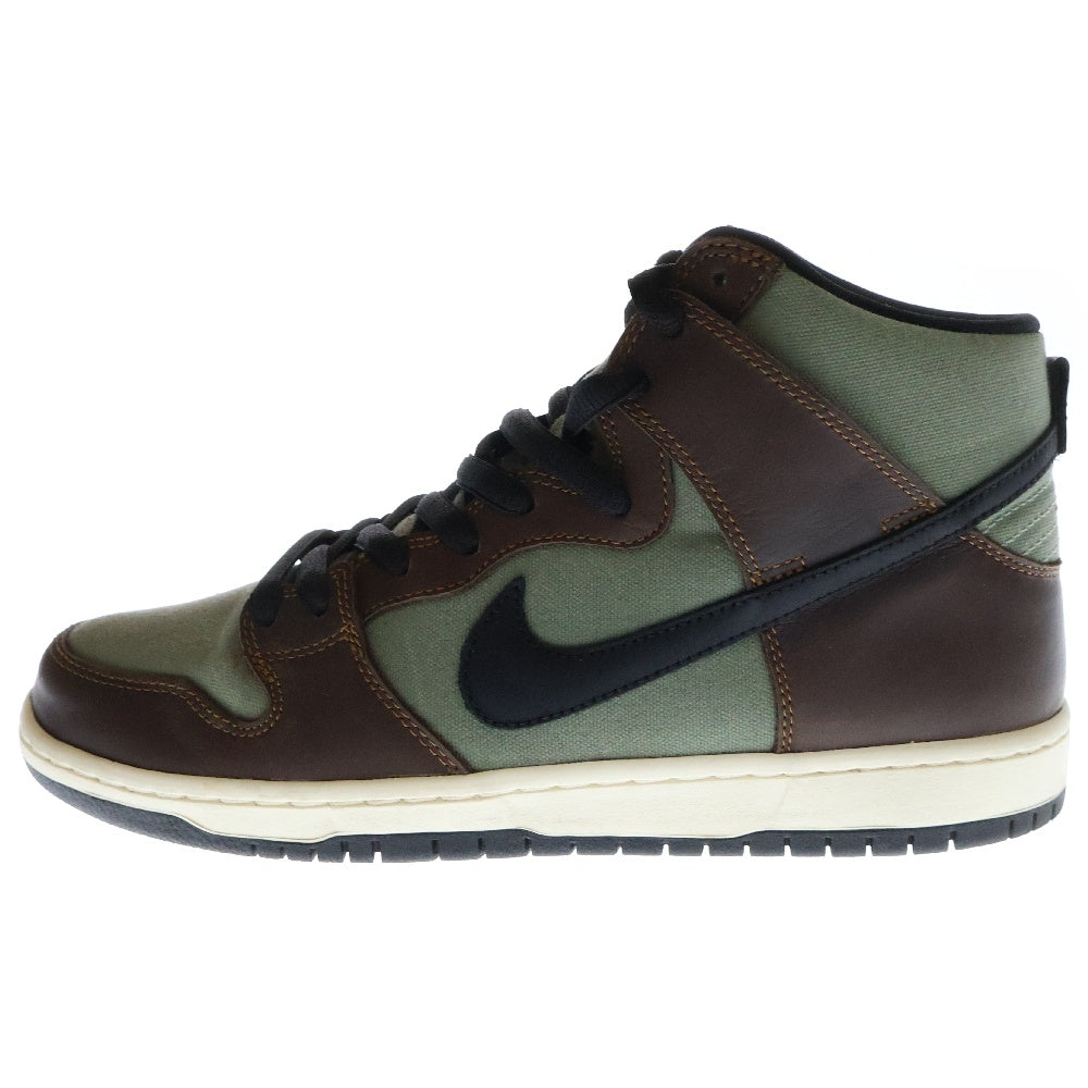 NIKE SB(ナイキエスビー) DUNK HIGH Baroque Brown BQ6826-201 ダンク バロックブラウン ハイカットスニーカー ブラウン/カーキ US10/28.0cm