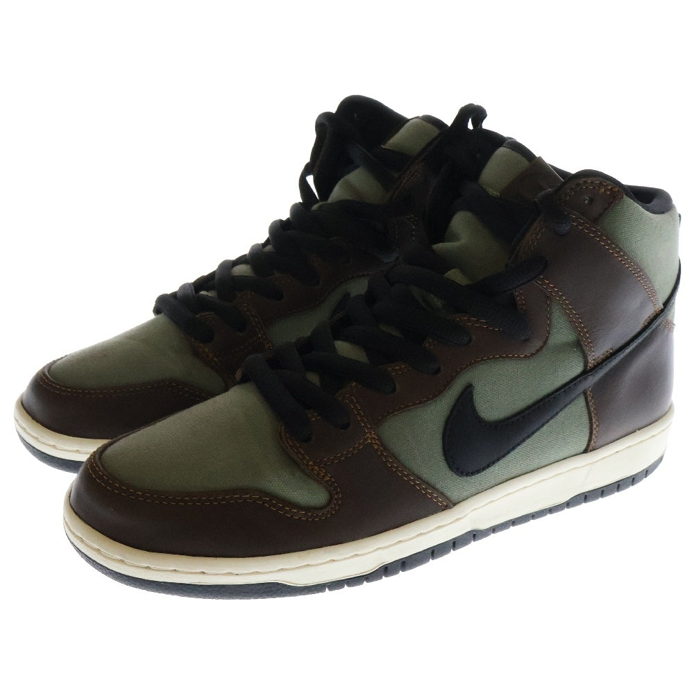 NIKE SB(ナイキエスビー) DUNK HIGH Baroque Brown BQ6826-201 ダンク バロックブラウン ハイカットスニーカー ブラウン/カーキ US10/28.0cm