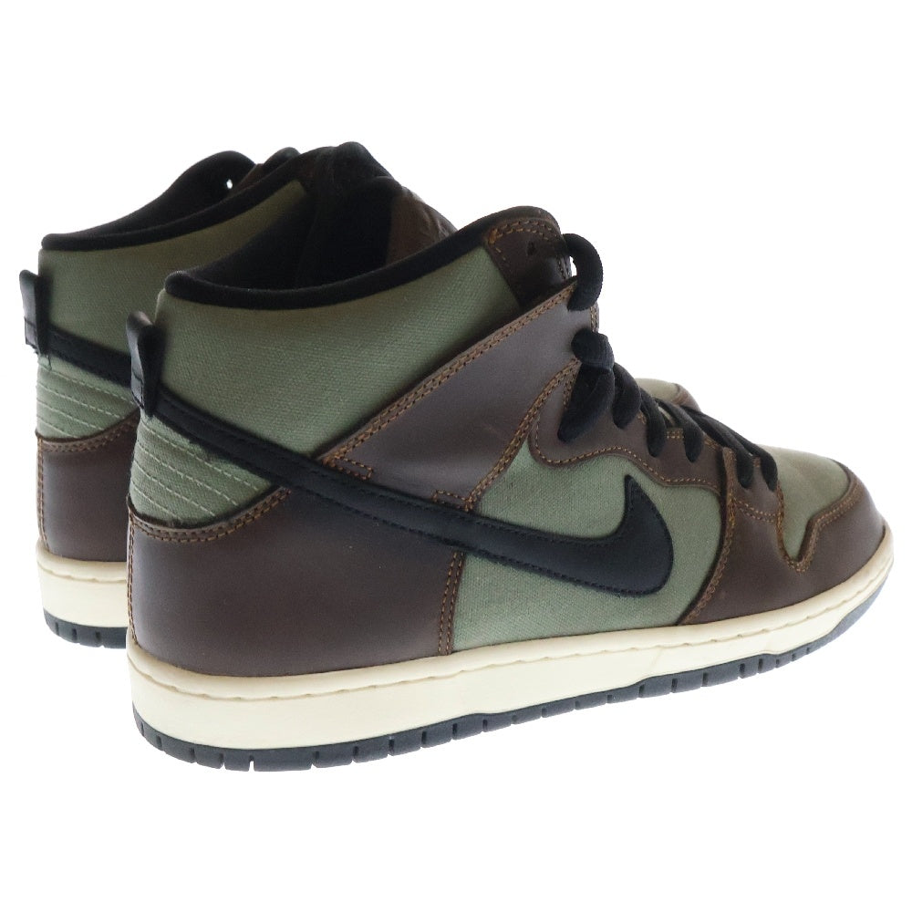 NIKE SB(ナイキエスビー) DUNK HIGH Baroque Brown BQ6826-201 ダンク バロックブラウン ハイカットスニーカー ブラウン/カーキ US10/28.0cm