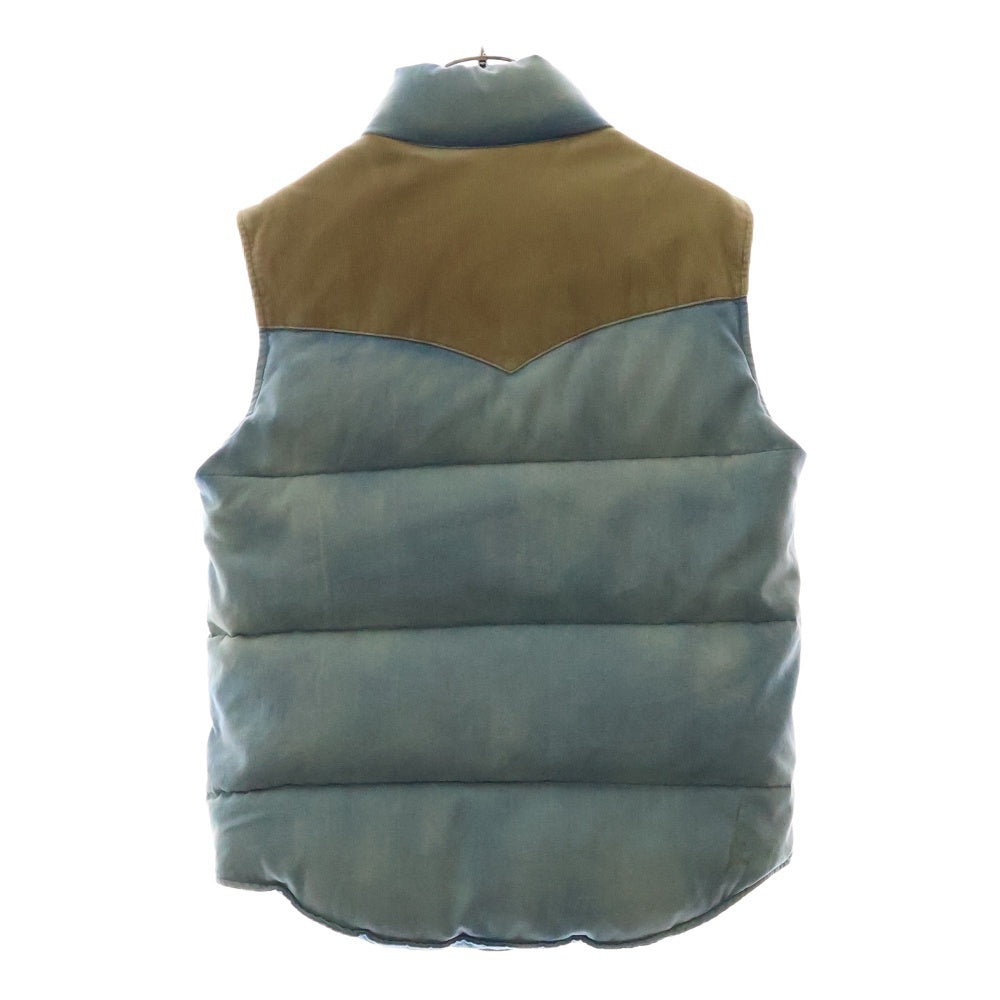 RON HERMAN(ロンハーマン) DENIM DOWN VEST 2420400092 コンチョボタン デニム ダウンベスト インディゴ