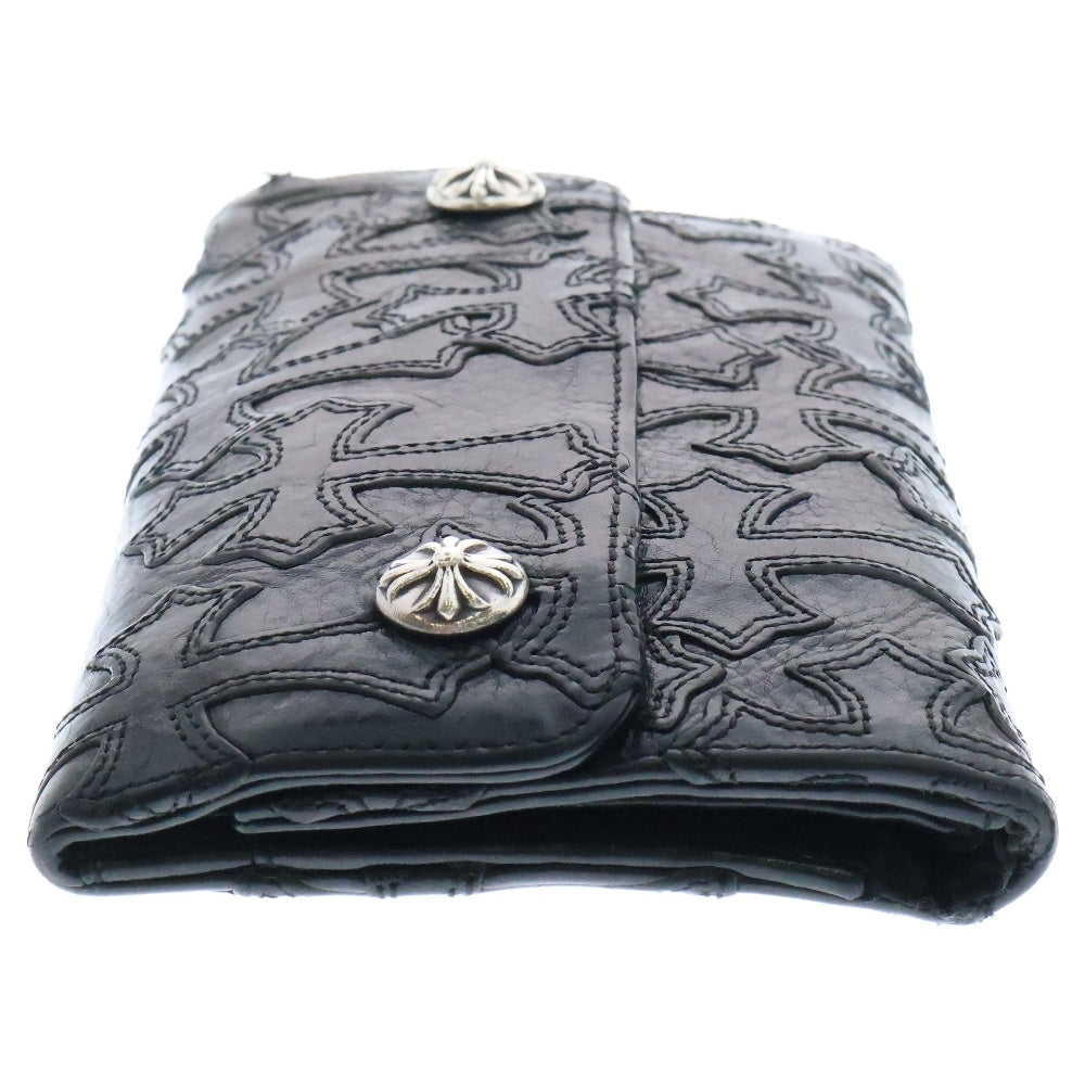 CHROME HEARTS(クロムハーツ) CROSS PATCH WAVE WALLET クロス