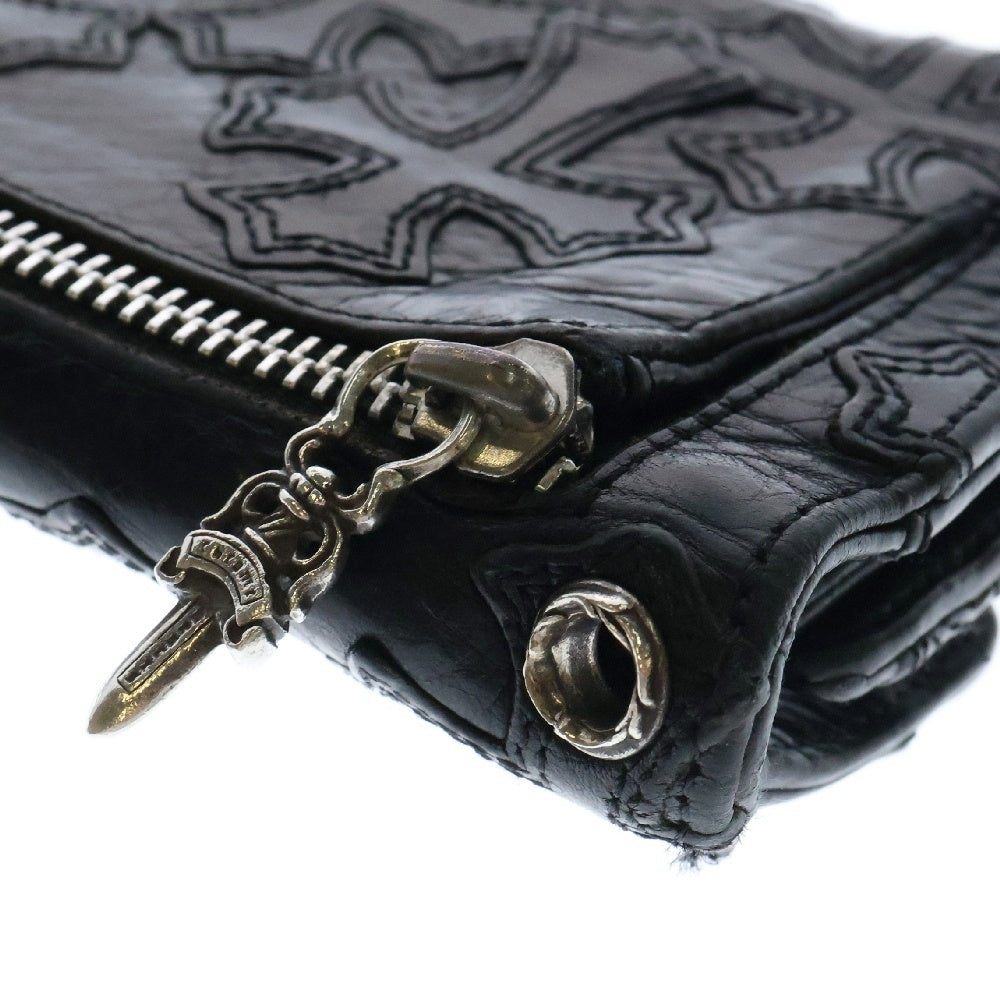 Chrome hearts クロムハーツ ウェーブ wave Wallet CHROME HEARTS(クロムハーツ) CROSS PATCH WAVE WALLET クロス