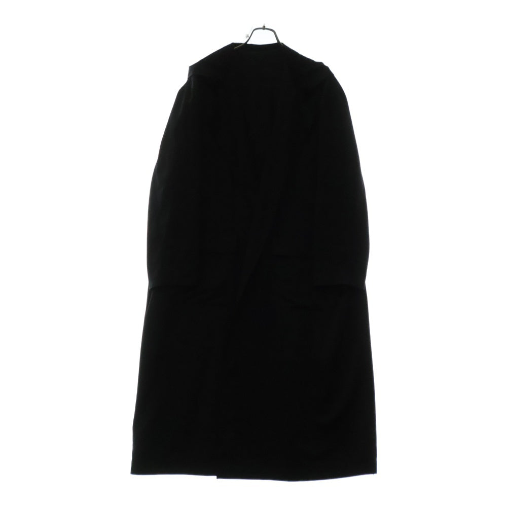Yohji Yamamoto POUR HOMME(ヨウジヤマモト プールオム) 95-96AW サテン フード スタッフコート ブラック MK-C77-989