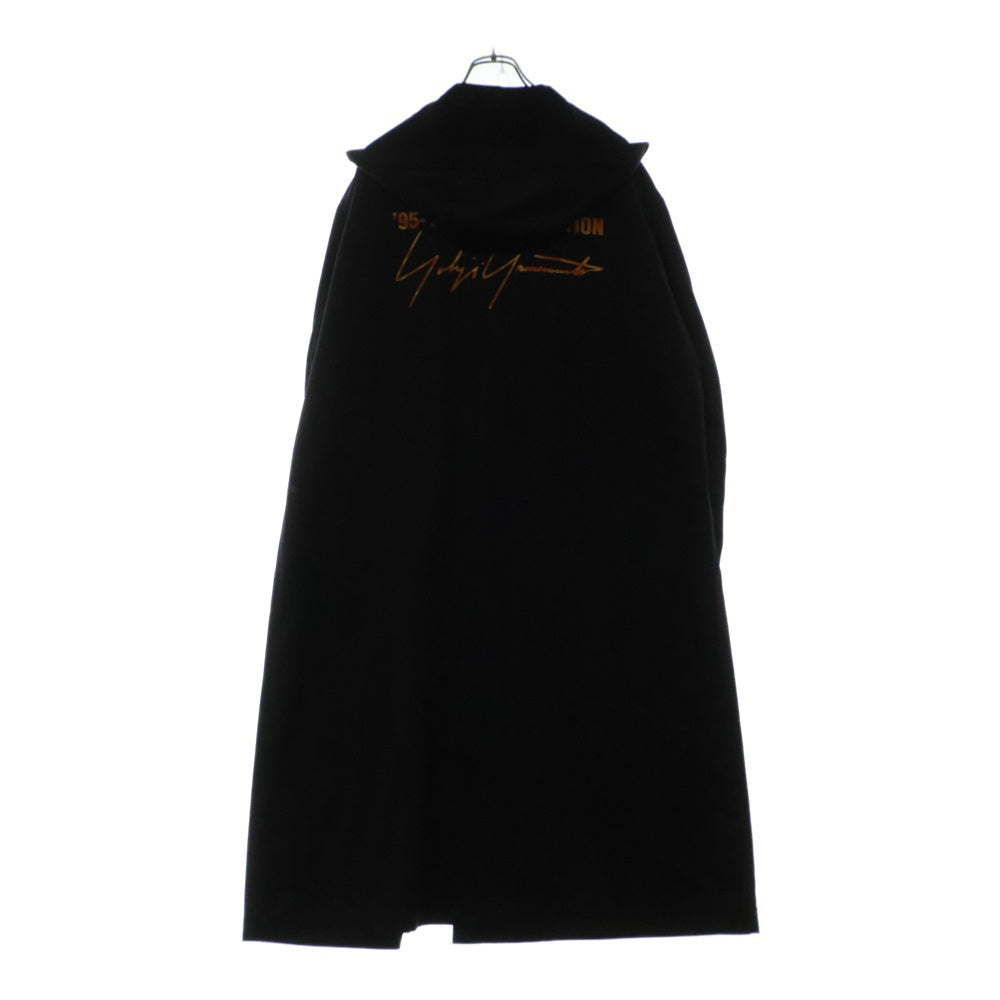 Yohji Yamamoto POUR HOMME(ヨウジヤマモト プールオム) 95-96AW サテン フード スタッフコート ブラック MK-C77-989