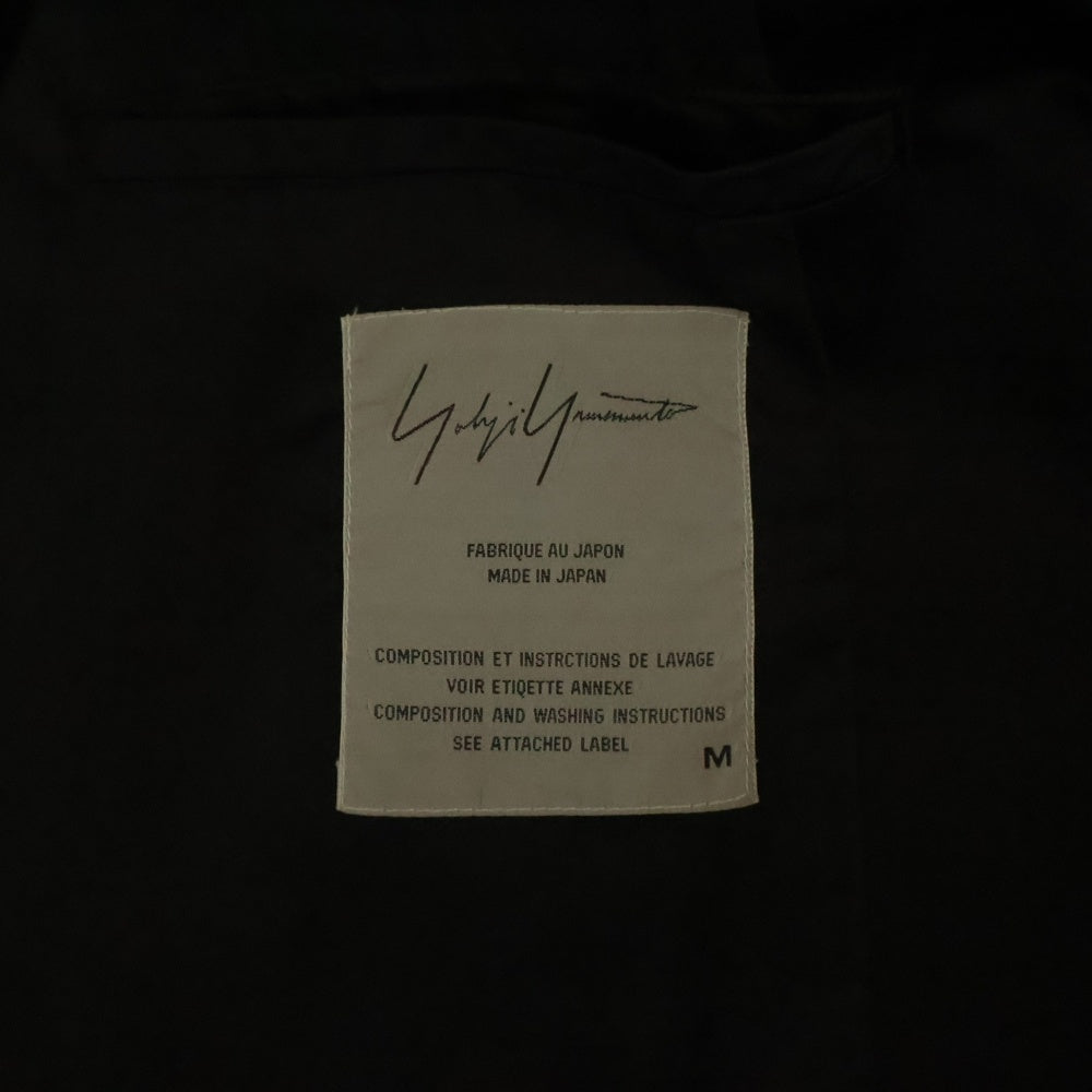 Yohji Yamamoto POUR HOMME(ヨウジヤマモト プールオム) 95-96AW サテン フード スタッフコート ブラック MK-C77-989