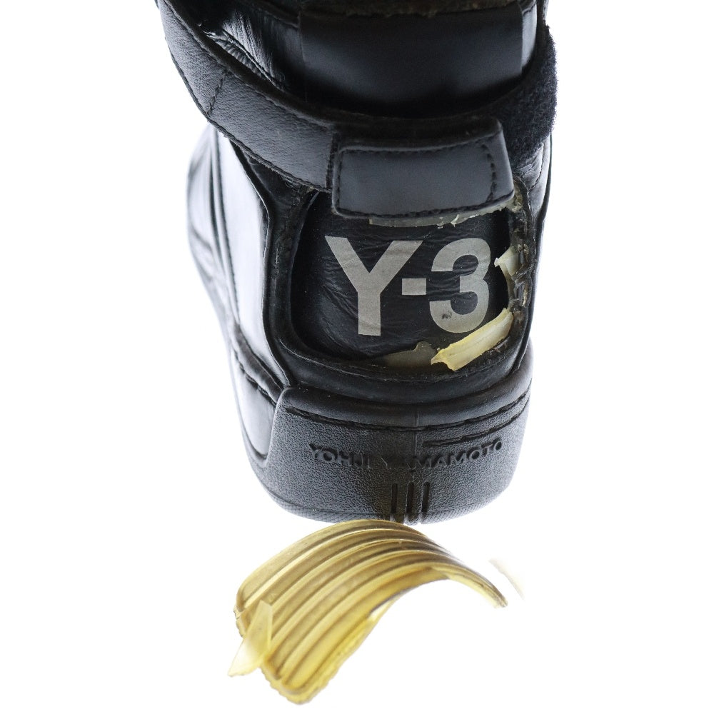 Y-3(ワイスリー) HAYWORTH MID 2 G14753 レザー ミッドカットスニーカー ブラック US8.5/26.5cm G14753
