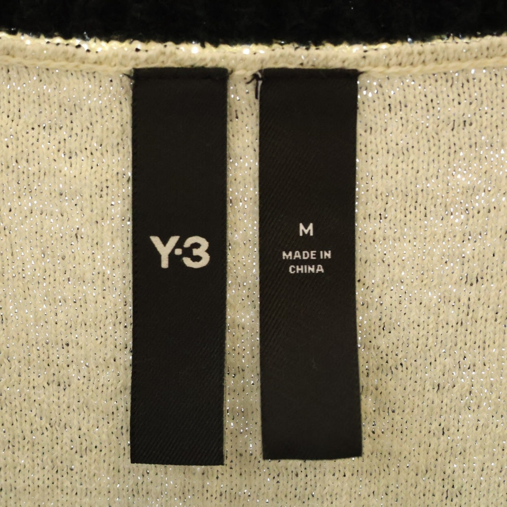 Y-3(ワイスリー) LOGO KNIT VEST IL4619 Vネック ロゴ ニットベスト ブラック