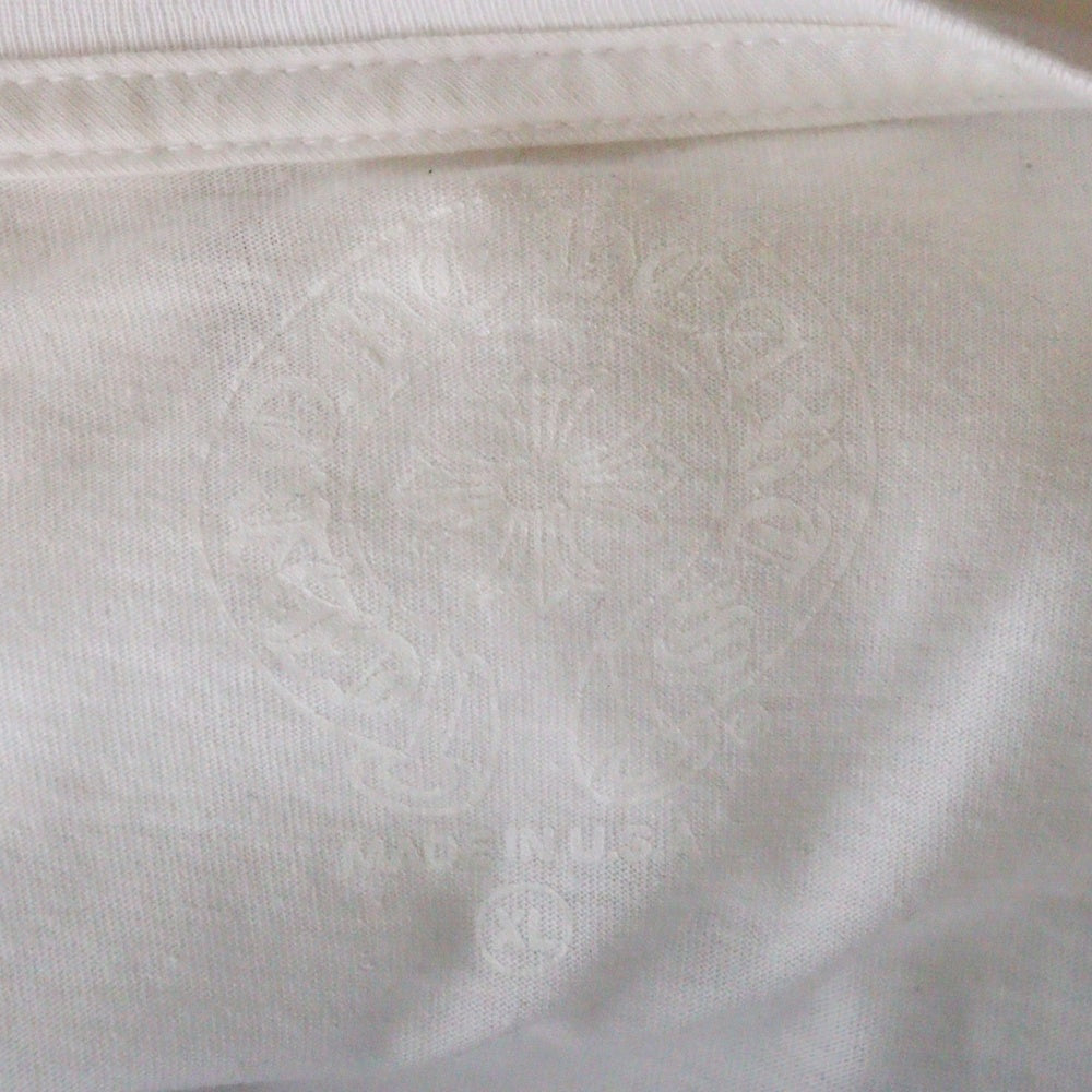 CHROME HEARTS(クロムハーツ) Old English Neck Logo Pastel Purple L/S Tee オールドイングリッシュ ネックロゴ ロングスリーブTシャツ 長袖カットソー ロンT ホワイト/パープル