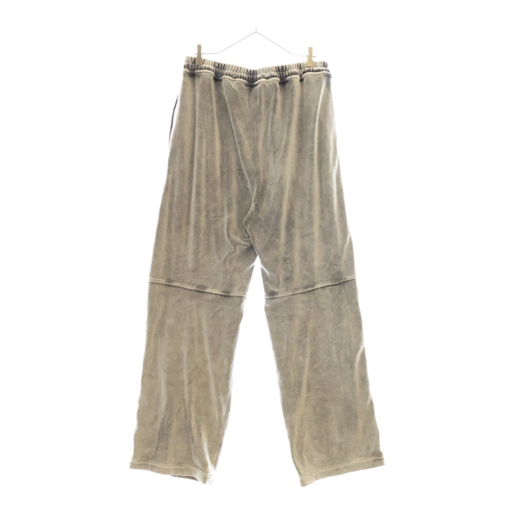 ALEXANDER WANG(アレキサンダーワン) embossed sweatpants 6CC1244025 エンボス ベロアロゴトラックパンツ グレー
