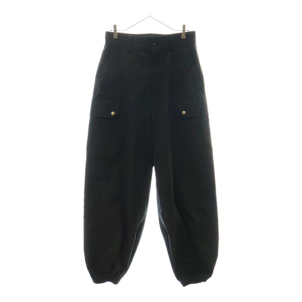 THE RERACS(ザ リラクス) 23SS ジップフライ ポリエステル カーゴパンツ ブラック 23SS-REPT-170