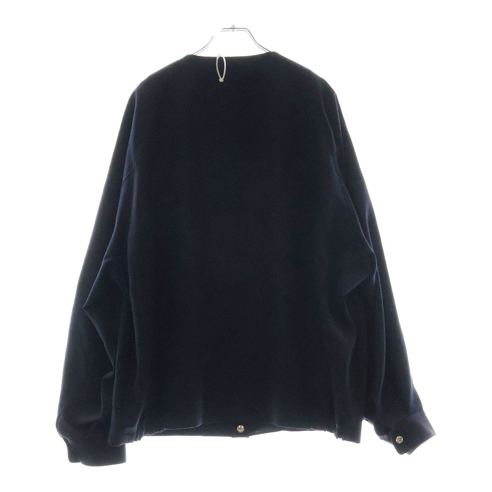 THE RERACS(ザ リラクス) 23SS ×Edition別注 エディション ウール ノーカラージャケット ネイビー 23SS-REJK-154-ESP