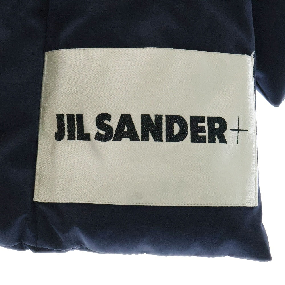 JIL SANDER +(ジルサンダープラス) DOWN SCARF ダウン スカーフ ポリエステル マフラー ネイビー JPPR590294
