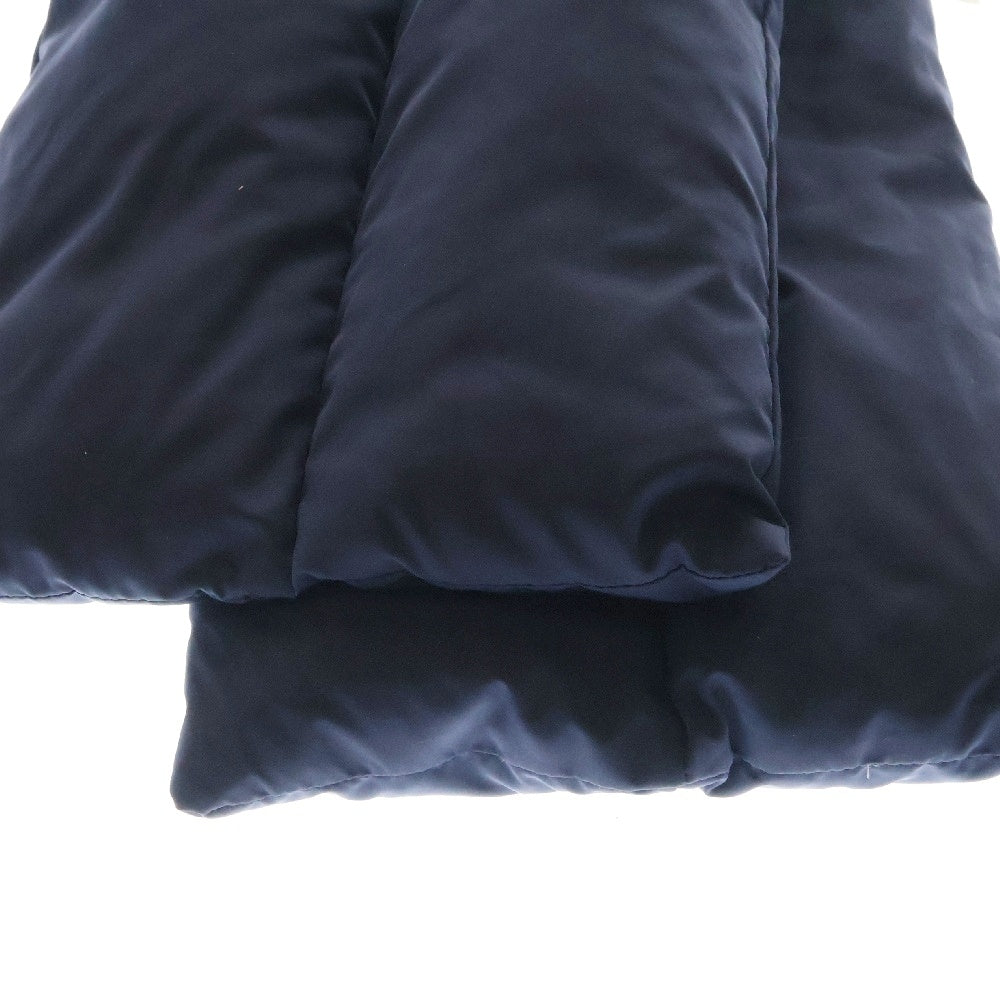 JIL SANDER +(ジルサンダープラス) DOWN SCARF ダウン スカーフ ポリエステル マフラー ネイビー JPPR590294