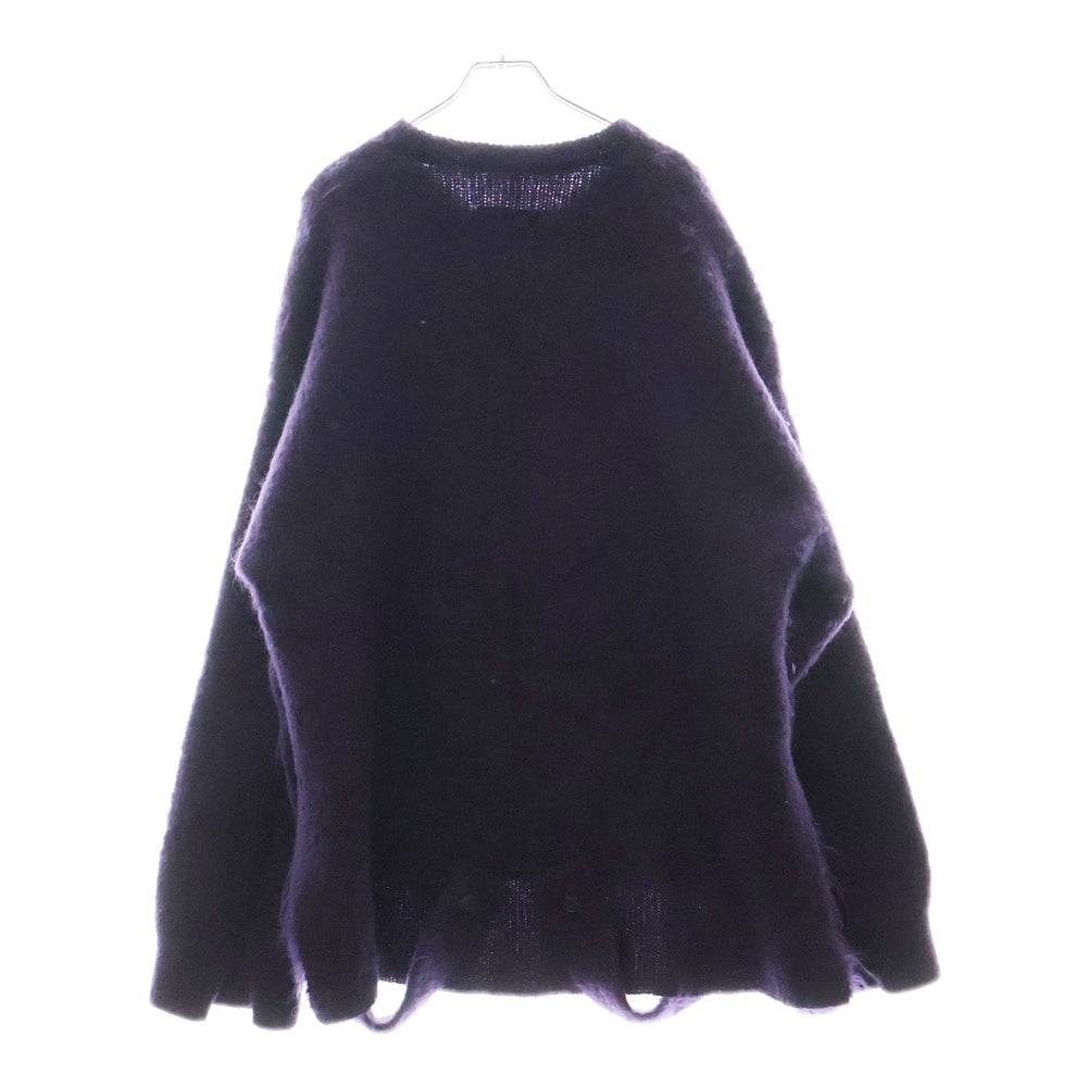 Stein(シュタイン) 20AW KID MOHAIR LS ST.193 モヘヤ ウール混 ニットセーター パープル