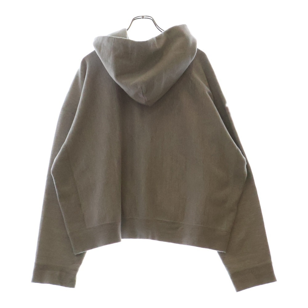 READY MADE(レディメイド) 24AW BIG HOODIE LOGO RE-CO-GY-00-00-285 ロゴ刺繍フーディ プルオーバースウェットパーカー グレー