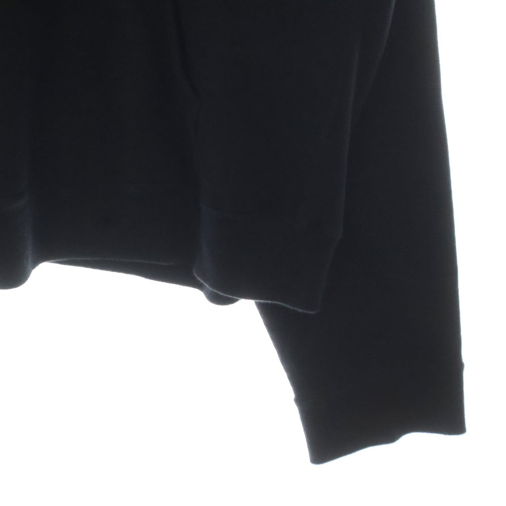 READY MADE(レディメイド) 24AW BIG HOODIE LOGO RE-CO-BK-00-00-285 ロゴ刺繍フーディ プルオーバースウェットパーカー ブラック