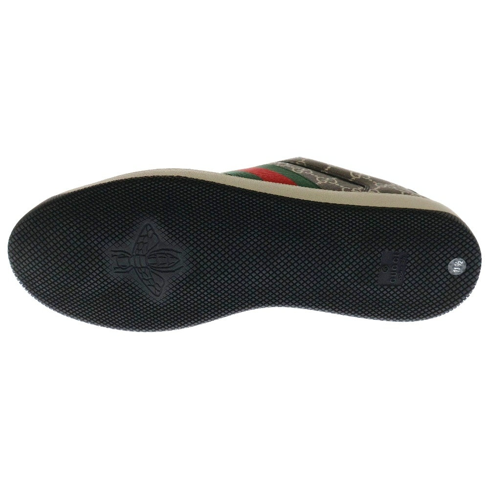 GUCCI(グッチ) スクリーナー GGマーモント シェリーライン レザー ローカット スニーカー グレー 763525