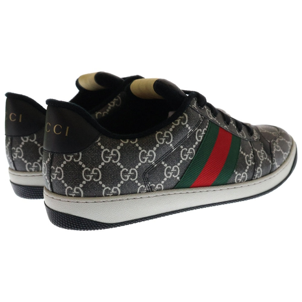 GUCCI(グッチ) スクリーナー GGマーモント シェリーライン レザー ローカット スニーカー グレー 763525