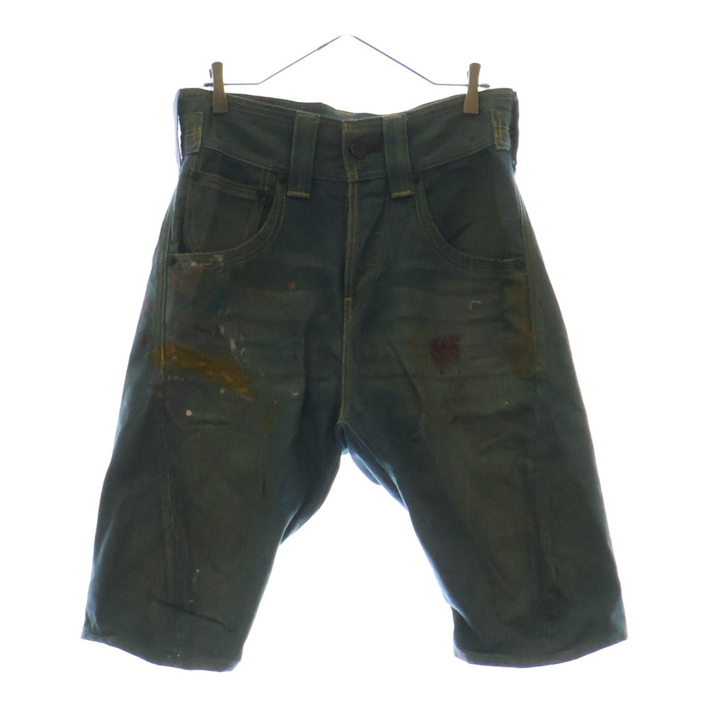 Levi's(リーバイス) シンチバック ボタンフライ ペイント デニムショーツ ハーフパンツ インディゴ EJ103-0002