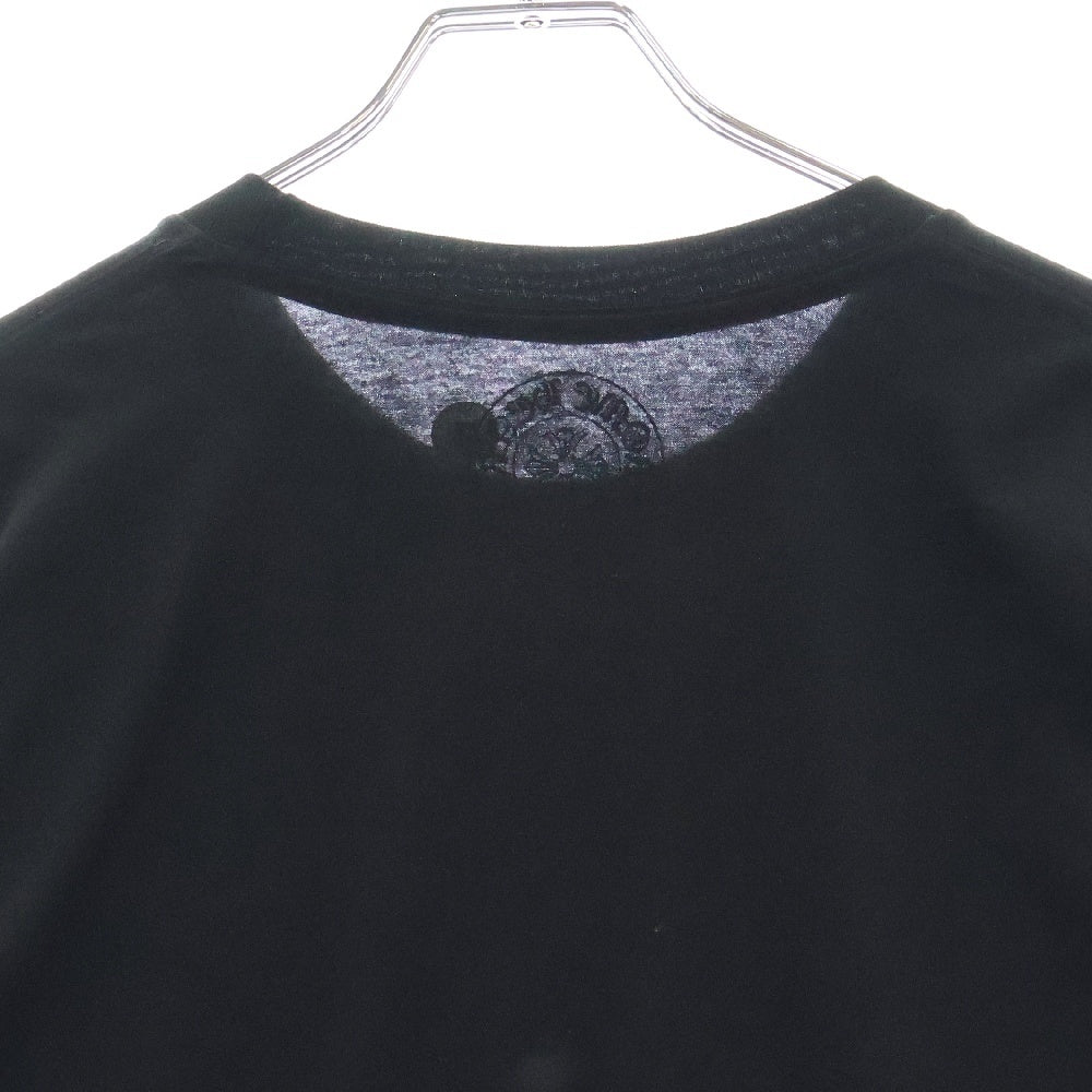 CHROME HEARTS(クロムハーツ) Neck Logo L/S TEE ネックロゴロングスリーブ長袖Tシャツ ブラック/パープル