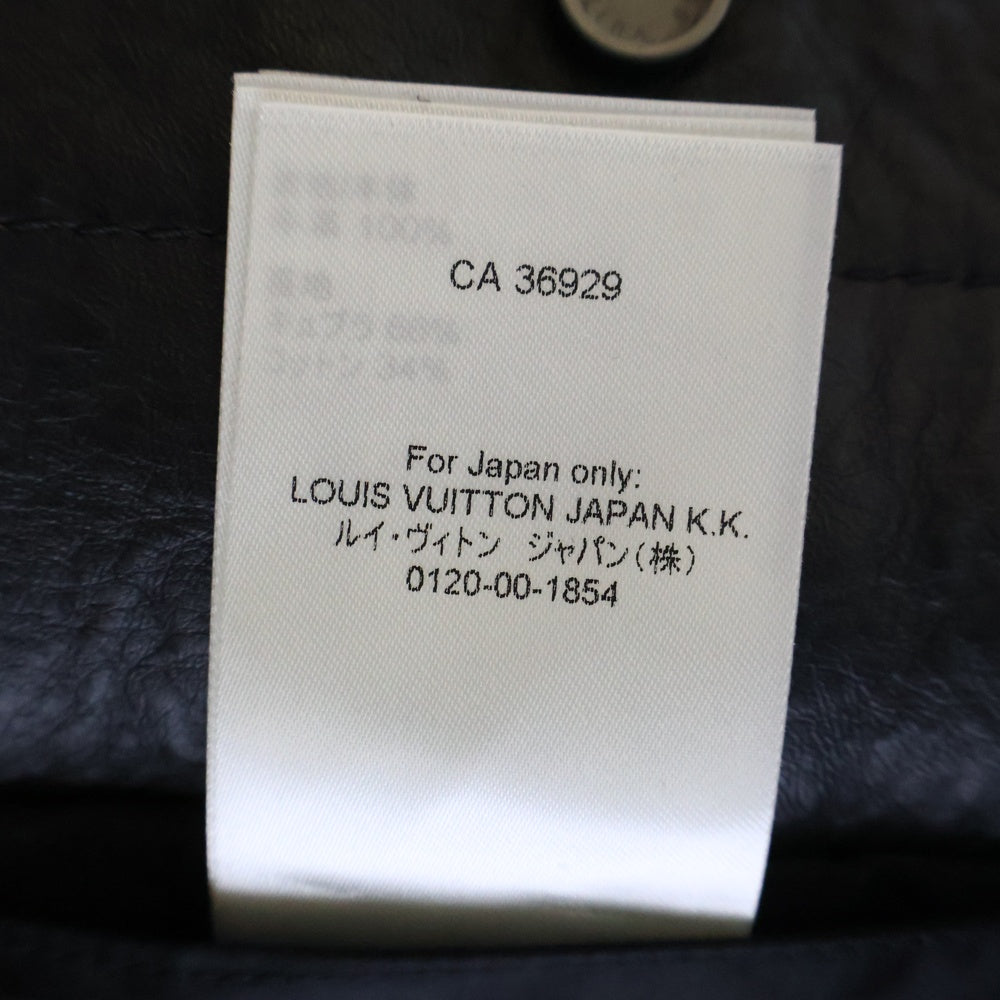 LOUIS VUITTON(ルイヴィトン) 23SS Monogram Trucker Leather Jacket RM2319 UM4 HOL12E モノグラム レザートラッカージャケット ブラック