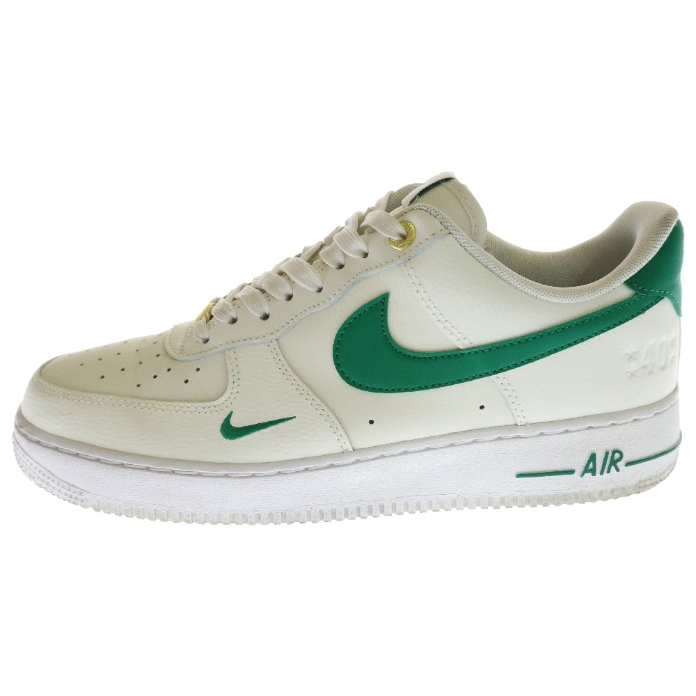 NIKE(ナイキ) WMNS AIR FORCE 1 '07 SE 40th DQ7582-101 ウィメンズ エアフォース1 ローカットスニーカー ホワイト/グリーン US11/28.0cm