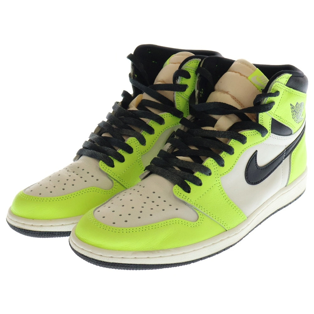 NIKE(ナイキ) AIR JORDAN 1 HIGH OG Volt Visionaire 555088-702 エアジョーダン 1 ハイカットスニーカー ボルト ヴィジョネア イエロー/ホワイト US11/29.0cm