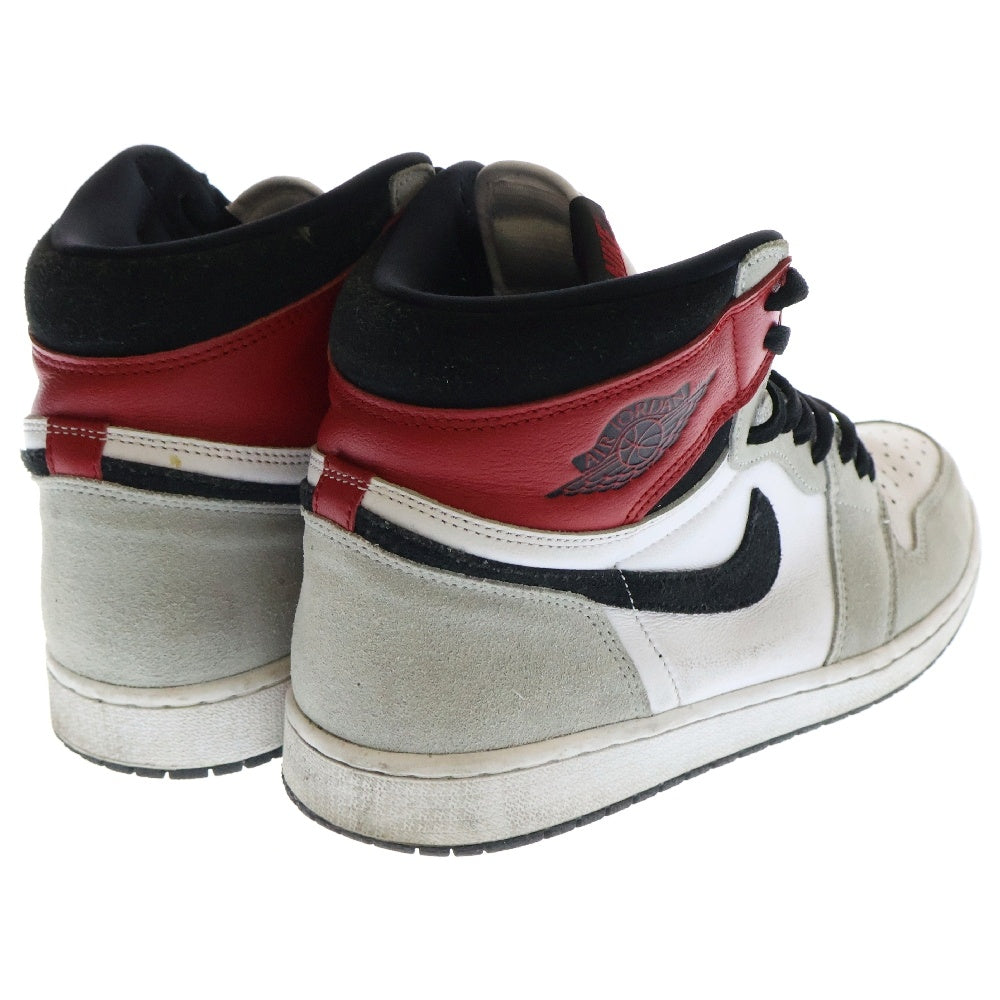 NIKE(ナイキ) AIR JORDAN1 RETRO HIGH OG LIGHT SMOKE GREY 555088-126 エアジョーダン1 スモークグレー ハイカットスニーカー ホワイト/グレー US11/29.0cm