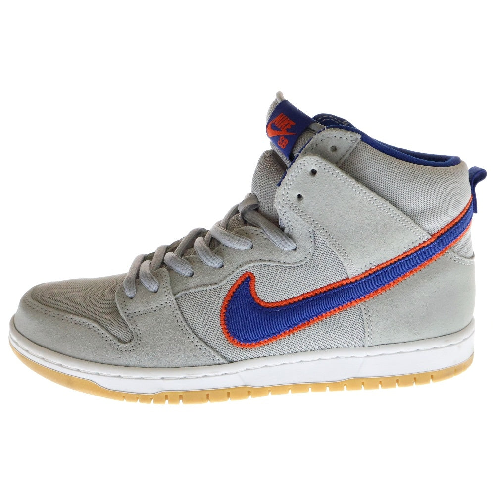 NIKE SB(ナイキエスビー) DUNK HIGH PREMIUM QS METS DH7155-001 ダンク ニューヨークメッツ ハイカットスニーカー グレー US10/28.0cm